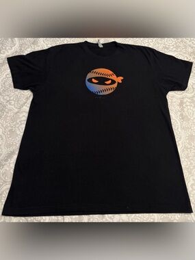 Pitching Ninja New York Mets Back in Black Limited Edition Shittrt